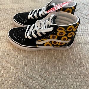 Sunflower Vans high tops